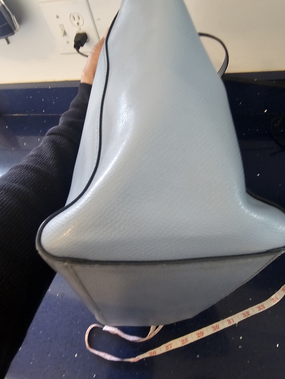 Coach Turnlock Tote In Beautiful Blue Color 37142 - Picture 8 of 13